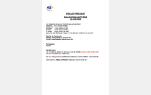Evalue Ping 2025 à Nice Dufy