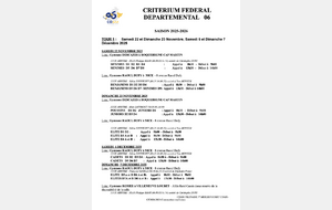 Critérium Fédéral Tour 2 - 06-07/12/2025 (2e week-end)